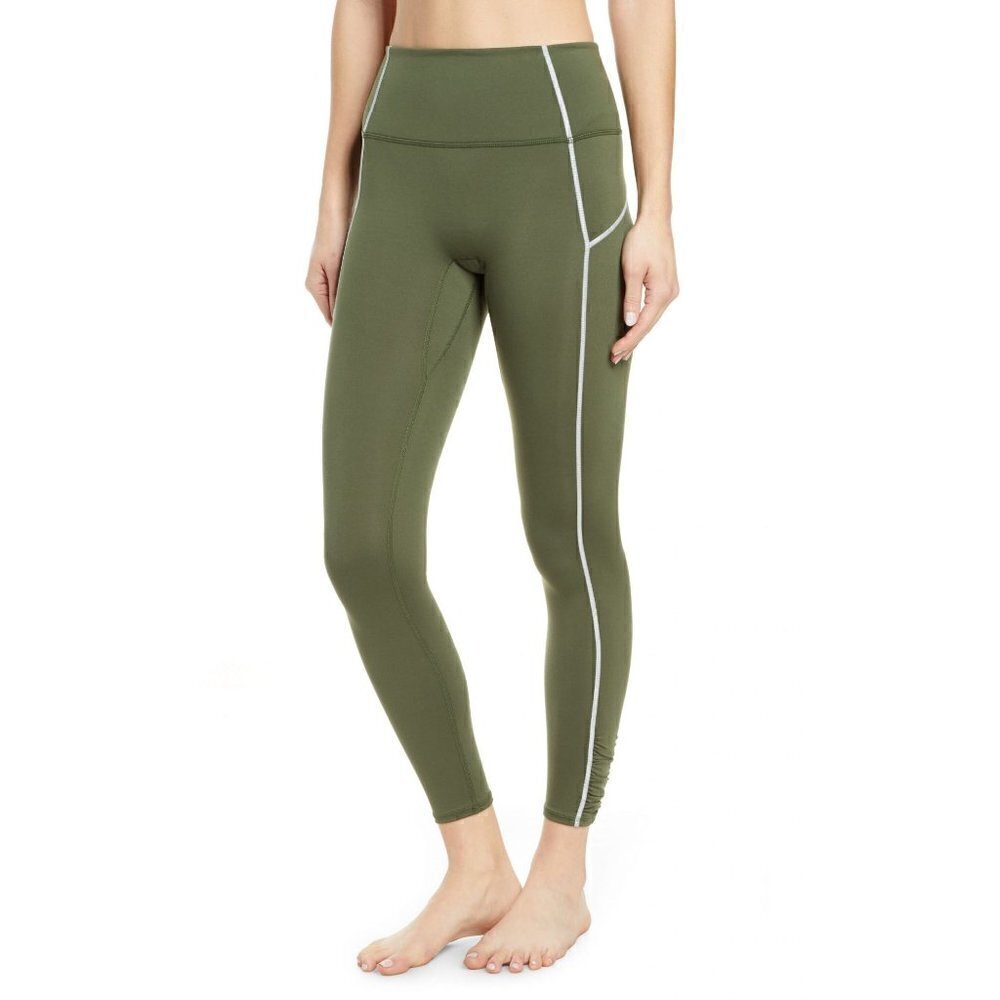 Free People Movement You're a Peach Leggings Green Size XS - Picture 3 of 11